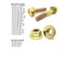 Boltsandnuts.Com Inch Grade 8 Hex Flange Frame Bolts & Lock Nuts Yellow Assortment - 351PCS Assortment Kit #263 - alternate 2